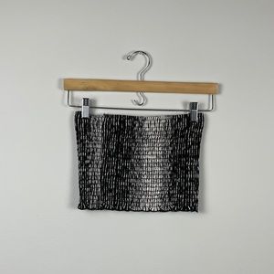 Teenbell Black &  White Tube Top